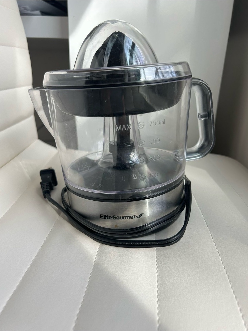 Elite Gourmet Electric Citrus Juicer - Clear/Black